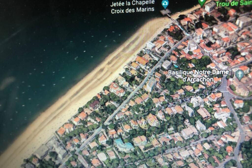 Appart Sur La Plage Pied Dans L Eau Avec Terrasse Jardin Vue Sur Le Bassin Depuis La Terrasse , Parking Arcachon Eksteriør bilde